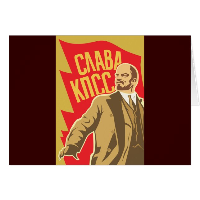 Cartão Lenin (Frente Horizontal)