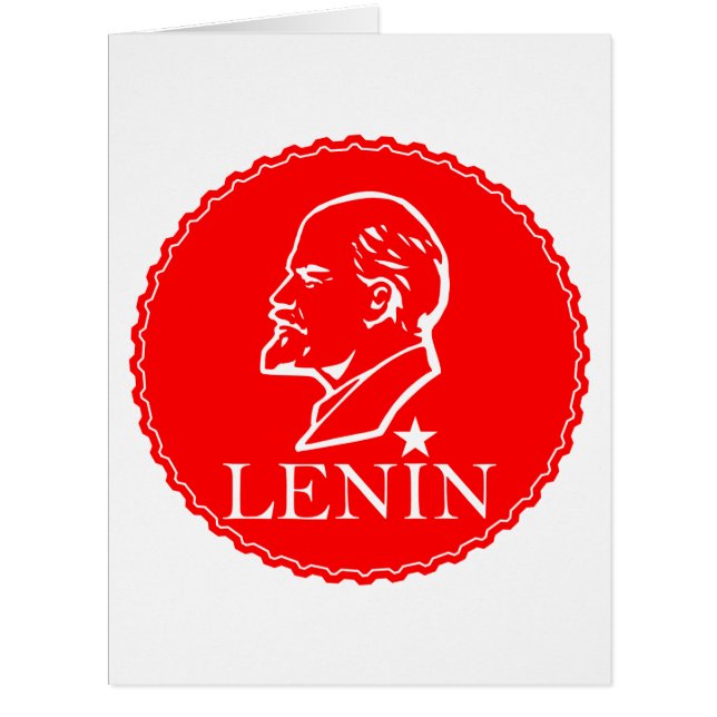 Cartão Lenin, URSS, CCCP, União Soviética, Comunismo (Frente)
