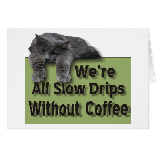 Cartão Lenta gota (Frente Horizontal)