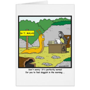 Cartão Lento na manhã