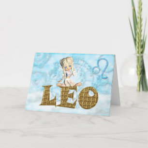 Cartão Leo Birthday Card bonitinho