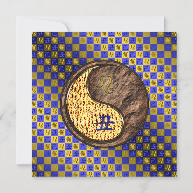 Cartão Leo & Earth Ox (Frente)