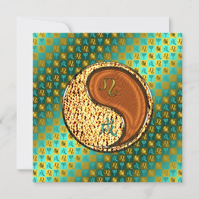 Cartão Leo & Wood Dog (Frente)