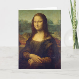 Cartão Leonardo Da Vinci, Mona Lisa, La Gioconda