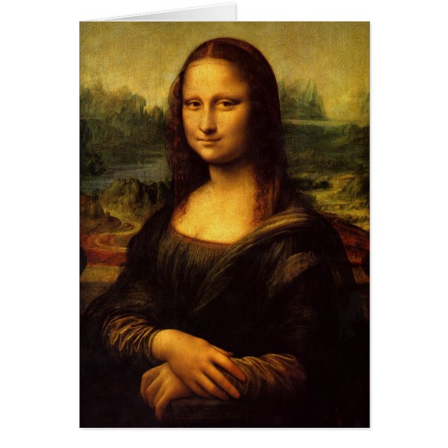 Cartão Leonardo da Vinci, Monalisa (Frente)