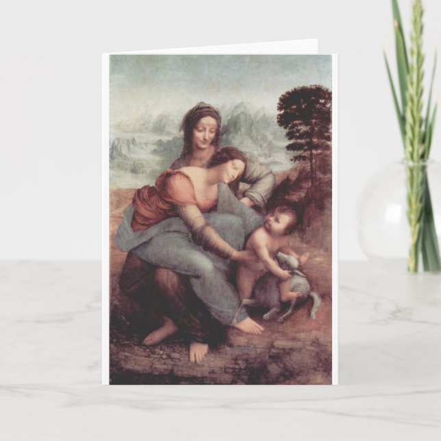 Cartão Leonardo Da Vinci Painting circa 1510 (Frente)