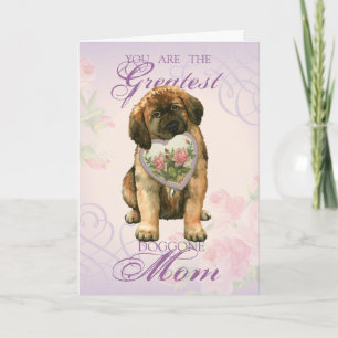 Cartão Leonberger Heart Mãe