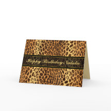 Leopard Animal Print Personalizado