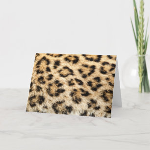 Cartão Leopard Fur Greeting Card