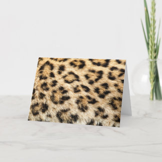 Cartão Leopard Fur Greeting Card