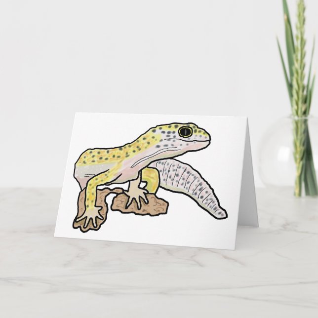 Cartão Leopard Gecko (Frente)