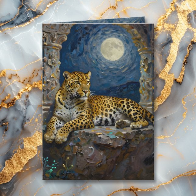Cartão Leopard Themed | Happy Father's Day (Criador carregado)