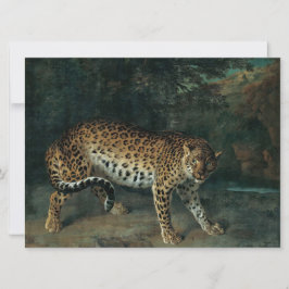 Cartão Leoparda (por Jean-Baptiste Oudry)