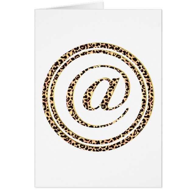 Cartão Leopardo @ (Frente)