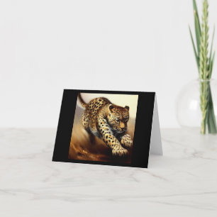 Cartão Leopardo (6) Gato selvagem