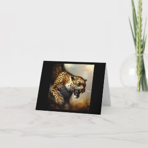 Cartão Leopardo (8) Gato selvagem