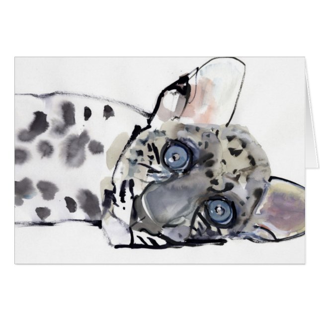 Cartão Leopardo árabe 2008 3 (Frente Horizontal)