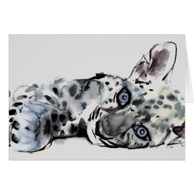 Cartão Leopardo árabe Cub 2008 (Frente Horizontal)