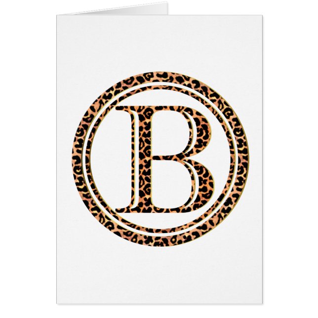 Cartão leopardo B (Frente)