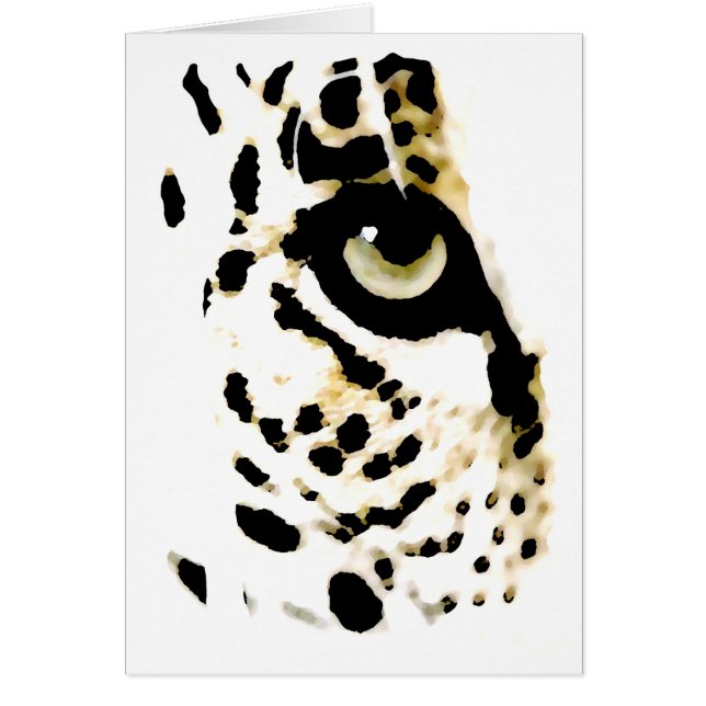 Cartão Leopardo Eye (Frente)