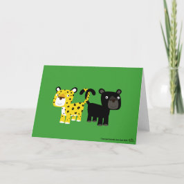Cartão Leopardos de amor