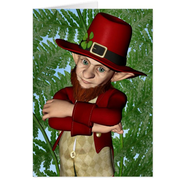 Cartão Leprechaun (Frente)