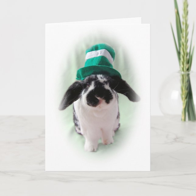 Cartão Leprechaun Bunny Card (Frente)