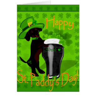 Cartão Leprechaun Doxie