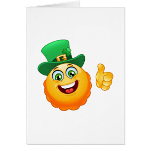 Cartão leprechaun emoji
