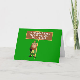Cartão Leprechaun engraçado