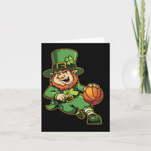 Cartão Leprechaun Kids Bysketbyll Dia de São Patrício Luc
