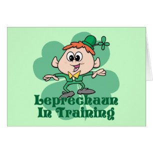 Cartão Leprechaun no treinamento