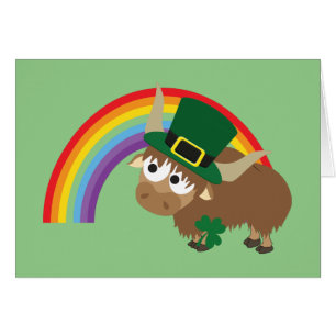 Cartão Leprechaun Yak