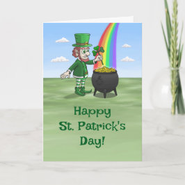 Cartão Leprechauns Happy St. Patrick's Day 