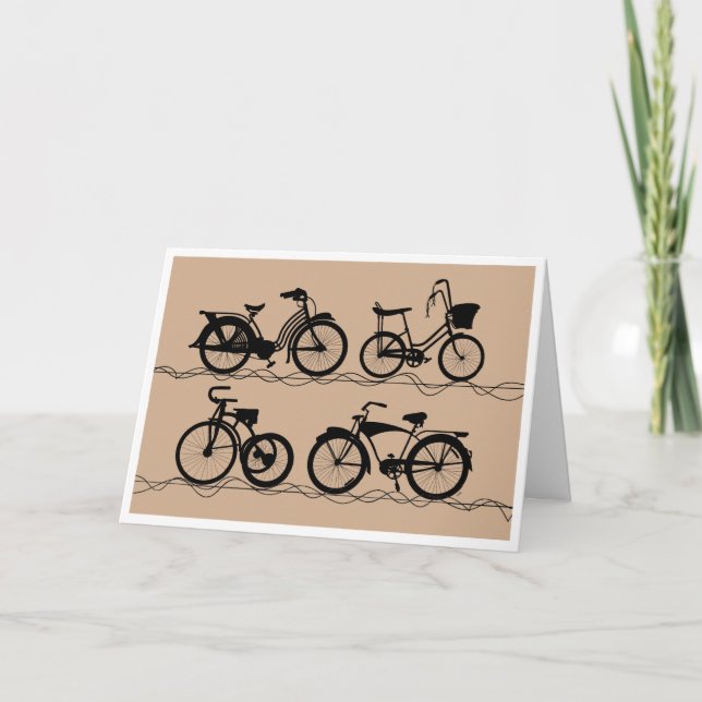 Cartão Les Bicyclettes (Frente)