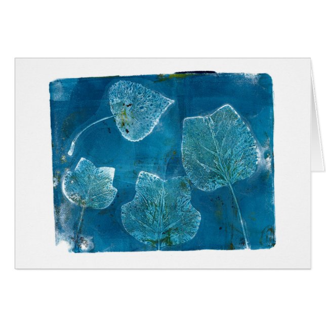 Cartão Les Feuilles Mortes (Frente Horizontal)