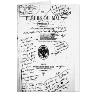 Cartão Les Fleurs du Mal 2 - Baudelaire
