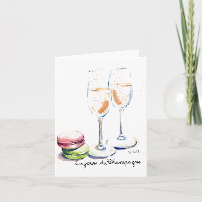 Cartão Les Jours du Champagne (Frente)