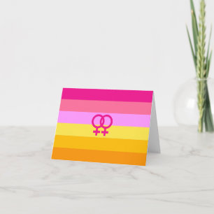 Cartão Lésbica Dawn Pride WLW