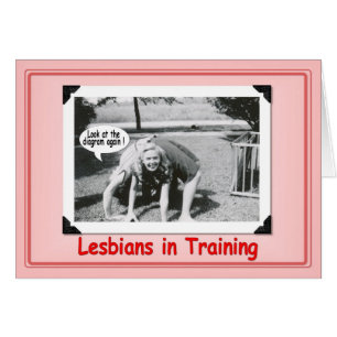 Cartão Lésbica no treinamento