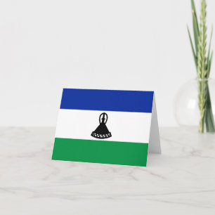 Cartão Lesotho Flag Notecard