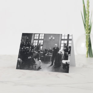 Cartão Lesson with Doctor Charcot at the Salpetriere