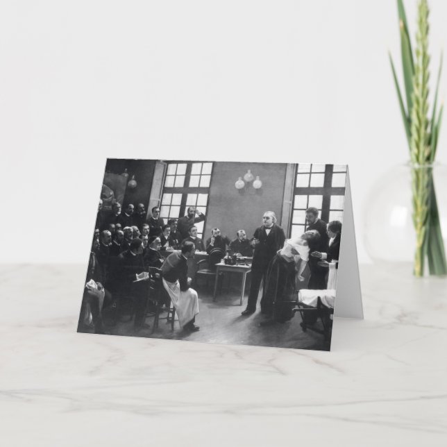 Cartão Lesson with Doctor Charcot at the Salpetriere (Frente)