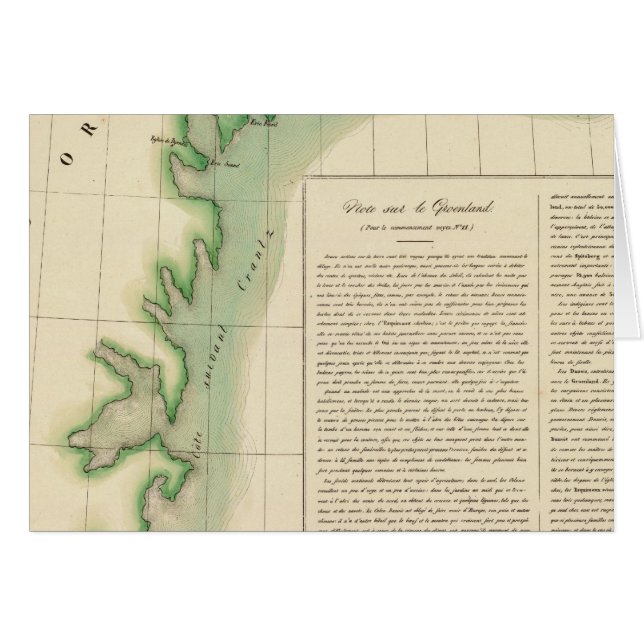 Cartão Leste da Gronelândia 20 (Frente Horizontal)