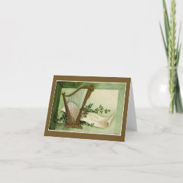 Cartão Let Erin Remember St. Patrick's Day Gold Note Card