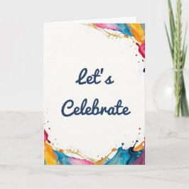 Cartão Let’s Celebrate Greeting Card 