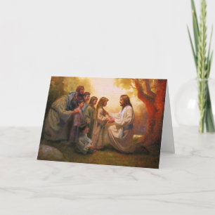 Cartão Let The Little Children Come to Me Greeting Card