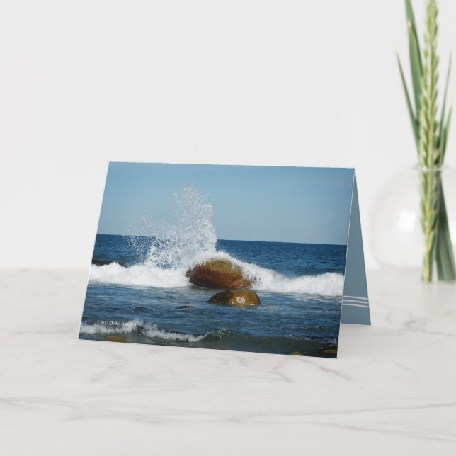 Cartão Let the water dance (Frente)