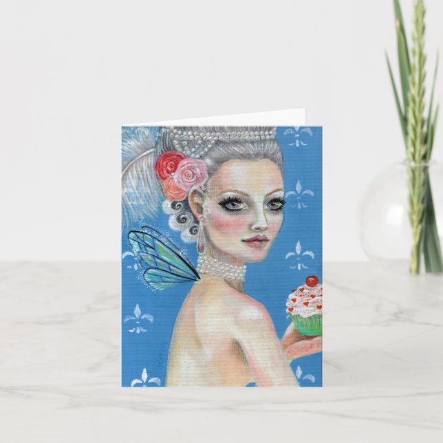 Cartão Let them eat cake (Frente)