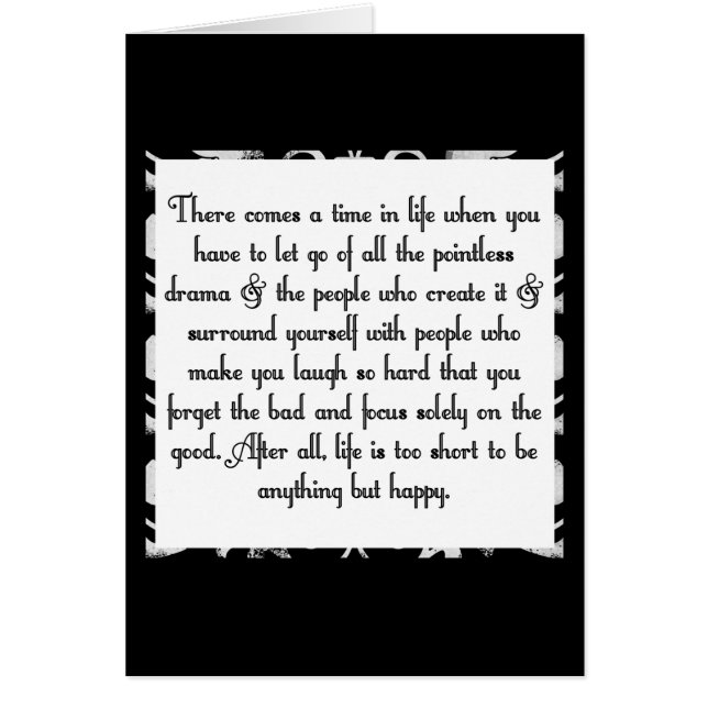 Cartão Let vai do drama (Frente)